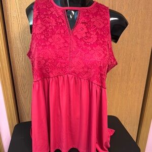 Torrid dark pink sleeveless top